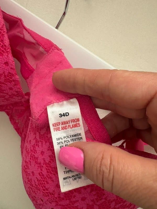 Matalan Bright Pink Lace T-Shirt Bra 34D | Padded Underwired Everyday Bra | Floral Lace Lingerie