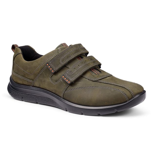 Hotter Hotter Men's 'Energise' Dual Fit Casual Shoes in Khaki - 2