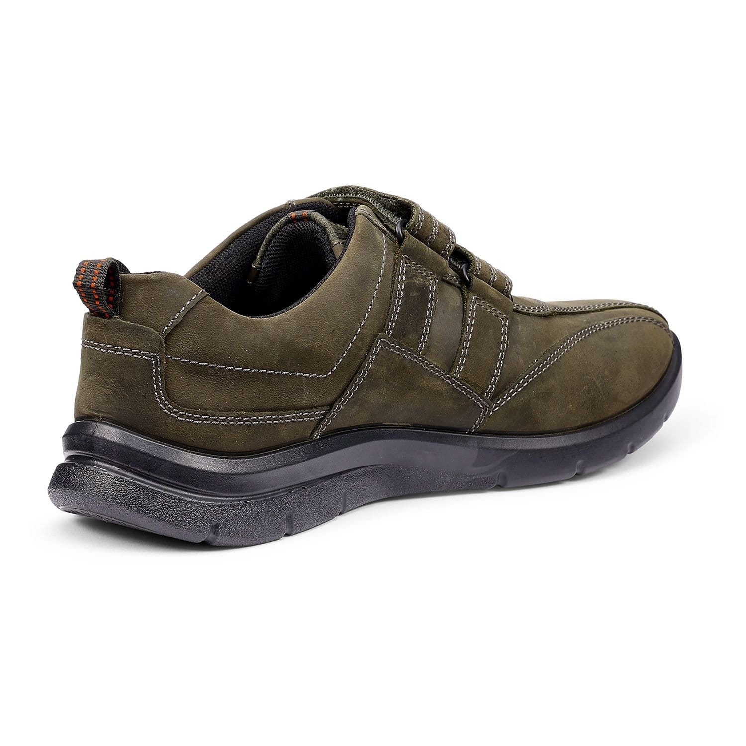 Hotter Hotter Men's 'Energise' Dual Fit Casual Shoes in Khaki - 4