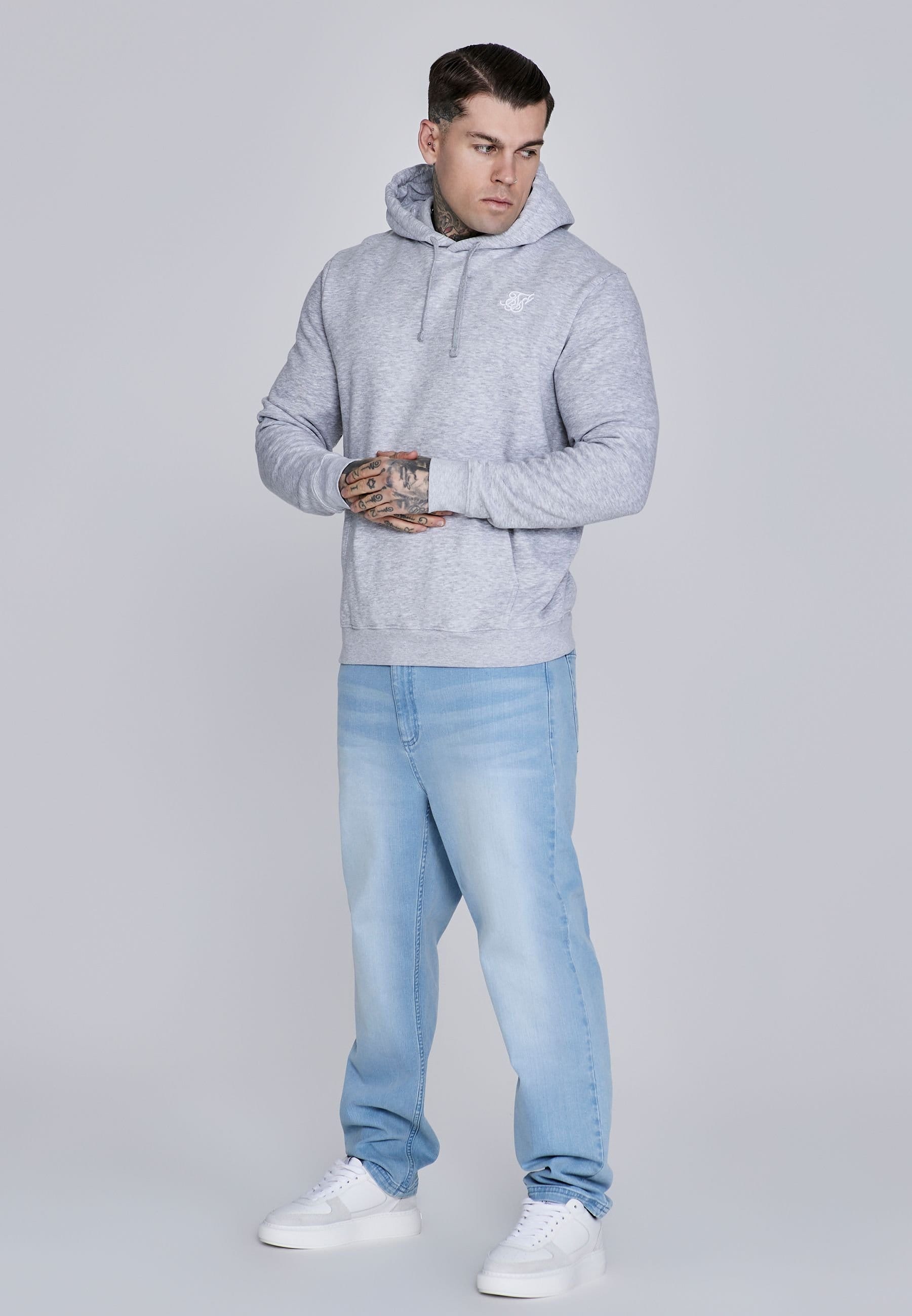 SikSilk SikSilk Men's Essentials Hoodie in Grey - 4