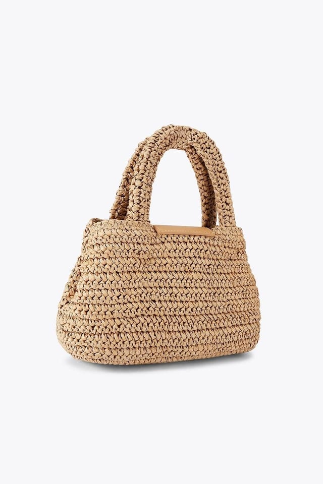 Carvela Carvela Women's 'Cheska Top Handle' Silk Blend Bag in Tan - 3