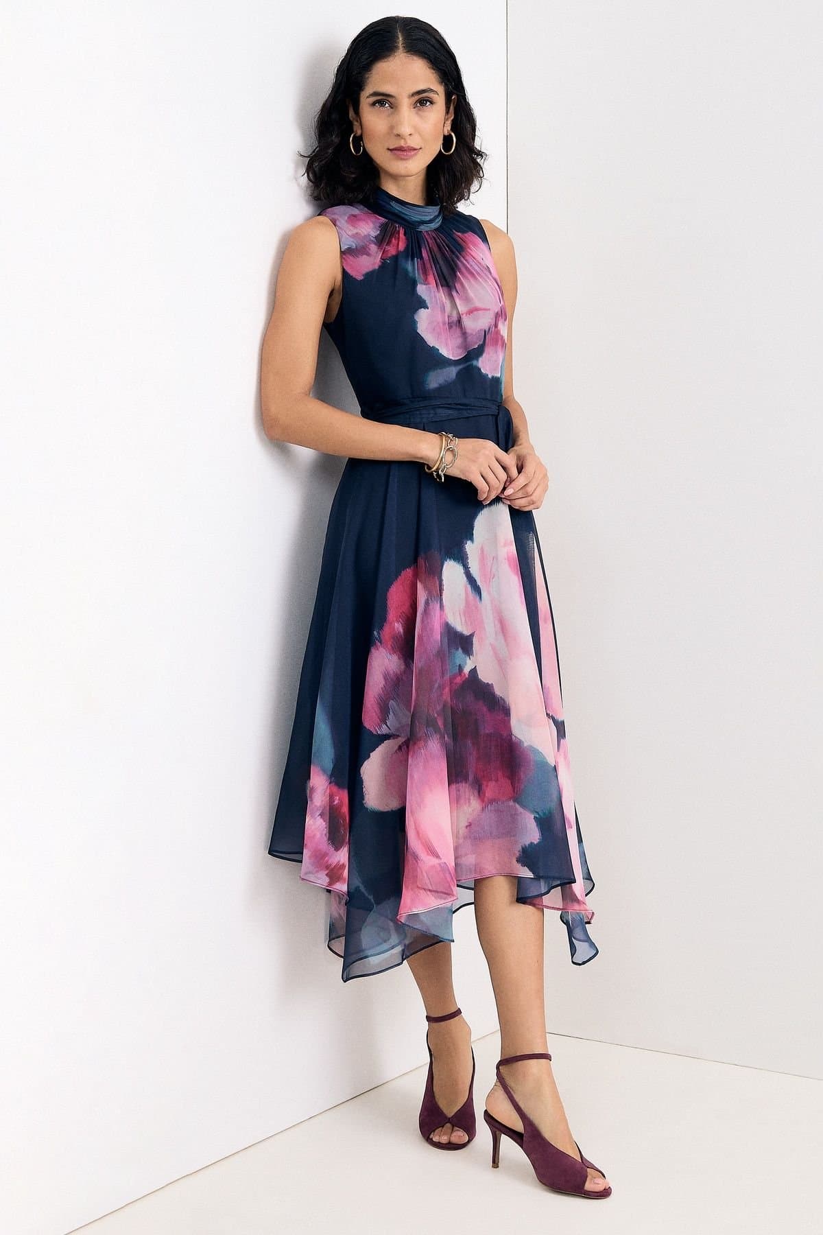 Phase Eight Phase Eight Women's Lucinda Midi Dress in Dark Navy