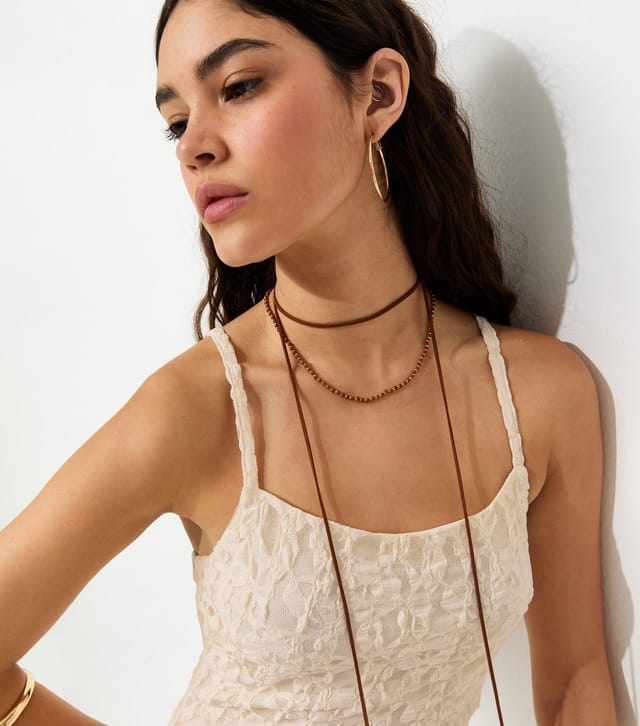New Look Women's Cream Strappy Lace Mini Dress New Look - 2