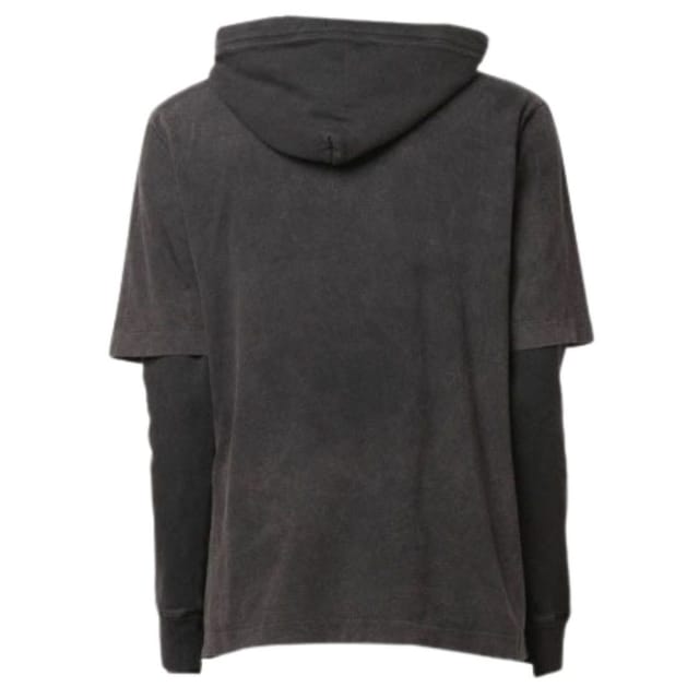 Off-White Off-White Men's GM Vintage Double Sleeve Grey Hoodie - 2
