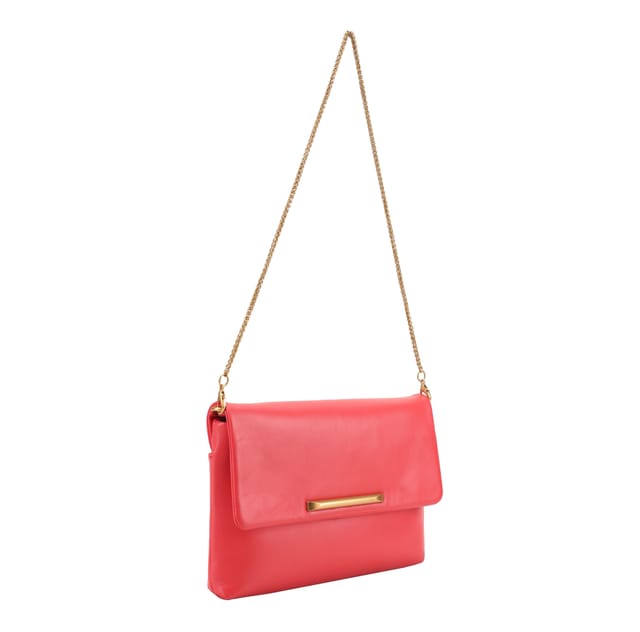 Paul Costelloe Paul Costelloe Women's Tilda Leather Clutch in Pink - 2