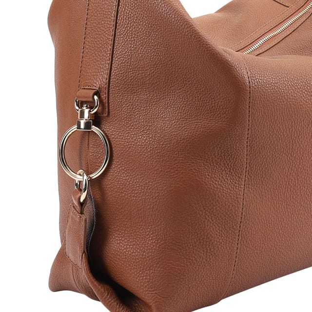 Sosandar SOSANDAR Women's Berkeley Leather Shoulder Bag in Tan - 3