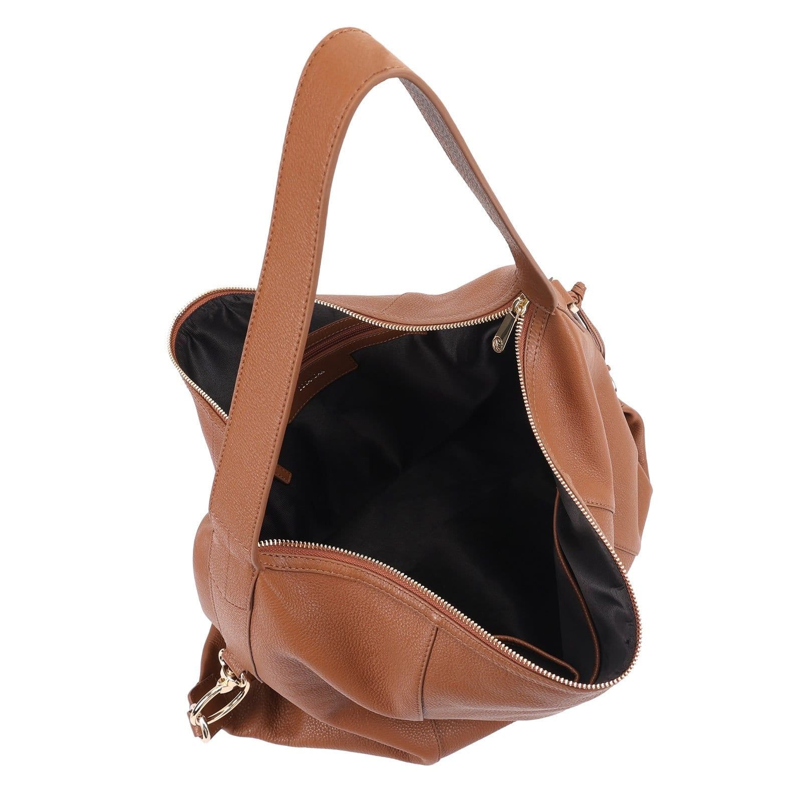 Sosandar SOSANDAR Women's Berkeley Leather Shoulder Bag in Tan - 4