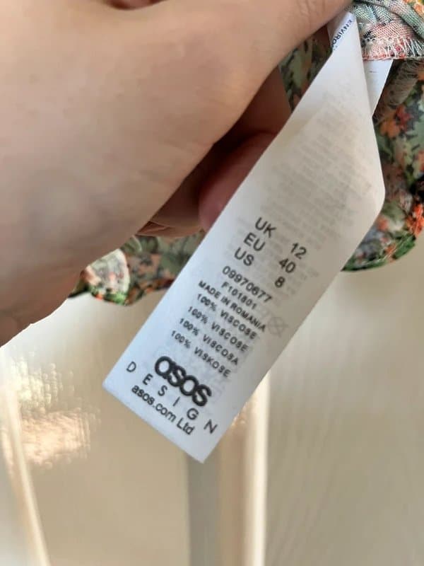 ASOS asos ditsy floral print mini skirt size 12