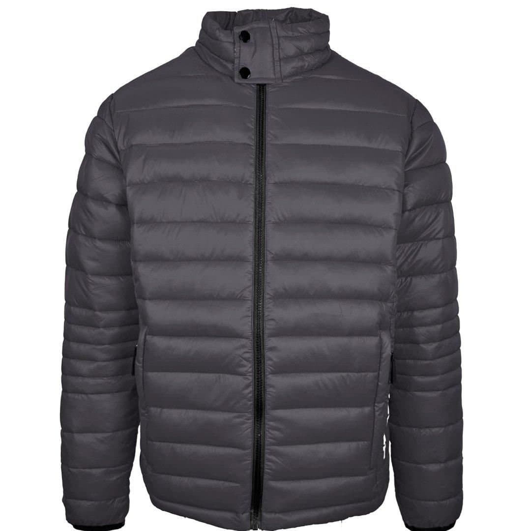 Plein Sport Plein Sport Men's Plain Padded Grey Jacket