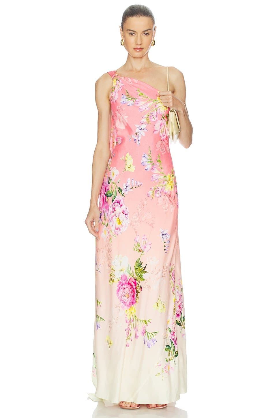 revolve One Shoulder Sash Dress