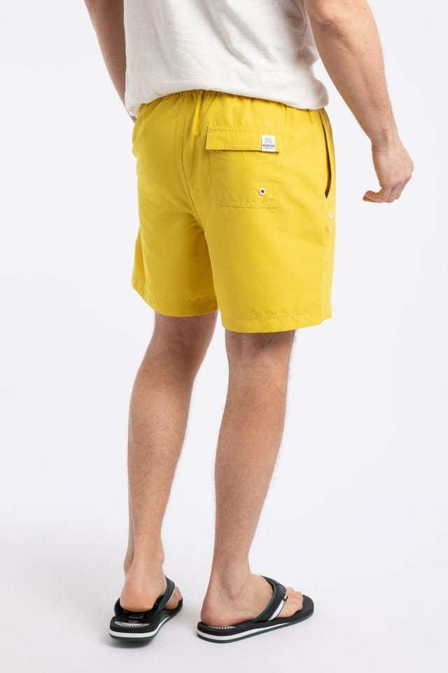 Weird Fish Weird Fish Men's Banning Swim Shorts in Bright Yellow - 3