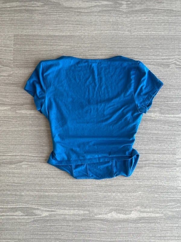Bershka Blue Bershka corset design top