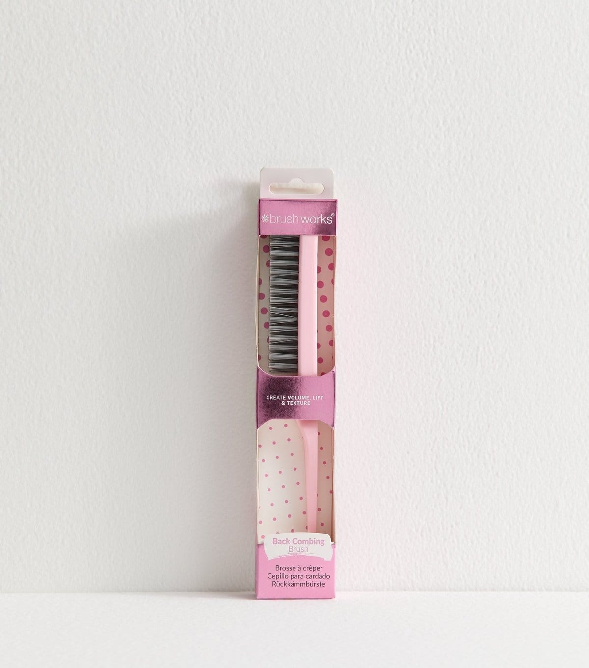 Brushworks Pink Back Comb Brush Brushworks New Look - 1