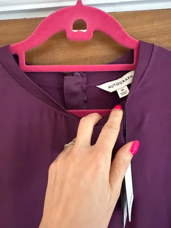 Marks & Spencer M&S Silky purple dress size 10 NEW* marks and Spencer’s