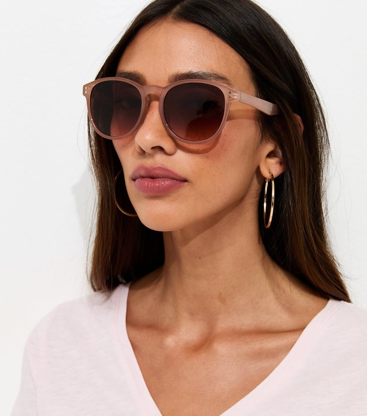 New Look New Look Light Brown D Frame Sunglasses