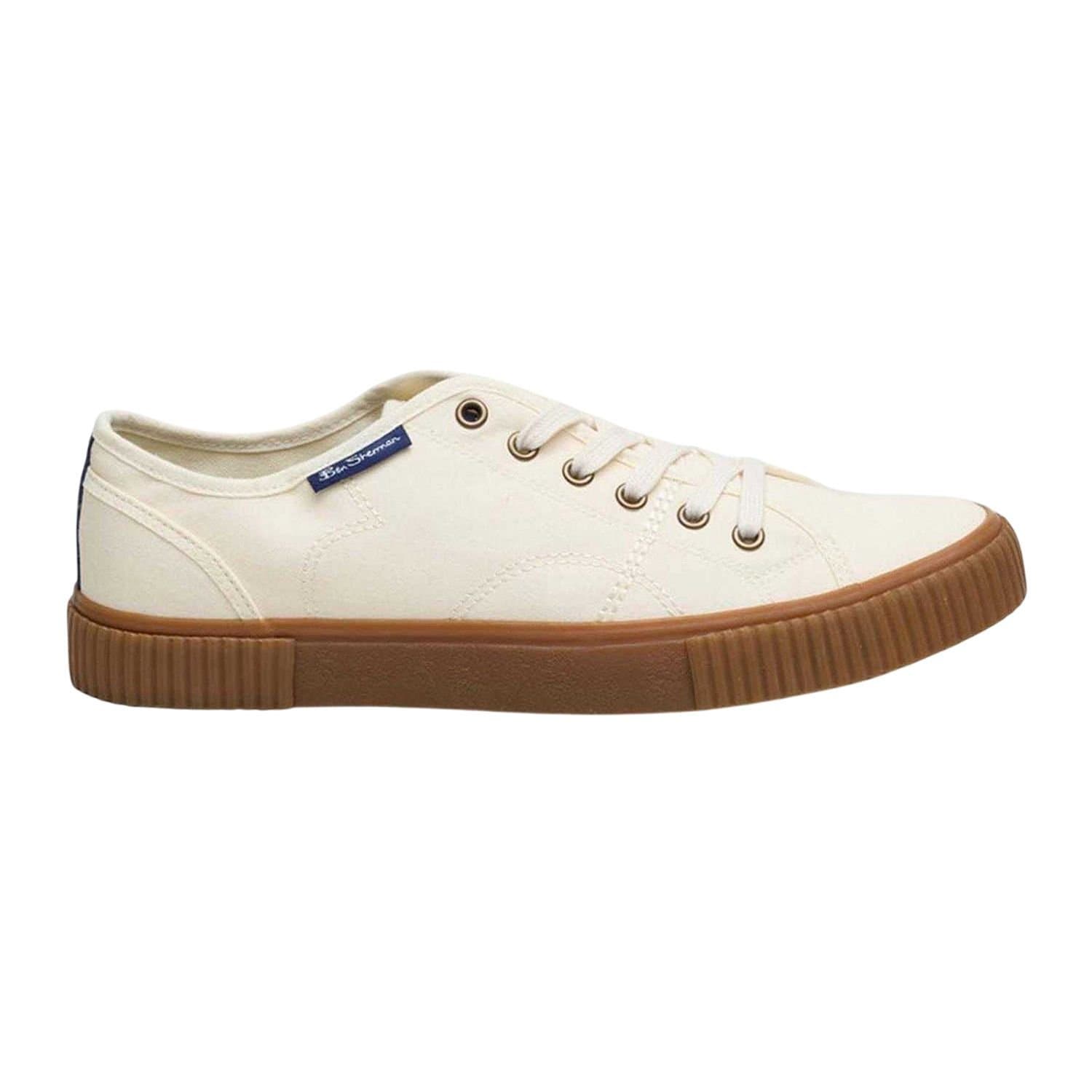 Ben Sherman Ben Sherman Men's Canvey Canvas Trainers in Off-White