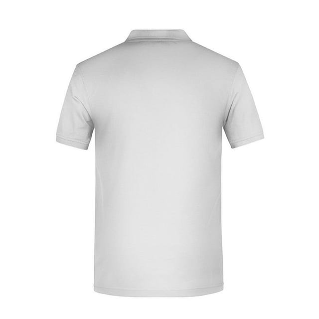 James and Nicholson James and Nicholson Men's Bio Workwear Polo Shirt in White - 2