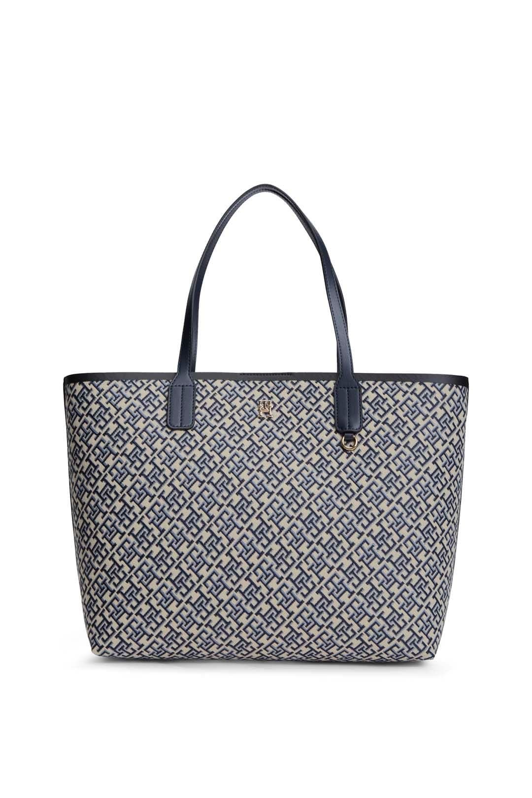 Tommy Hilfiger Tommy Hilfiger Women's Icon Tote Jacquard Navy in Blue