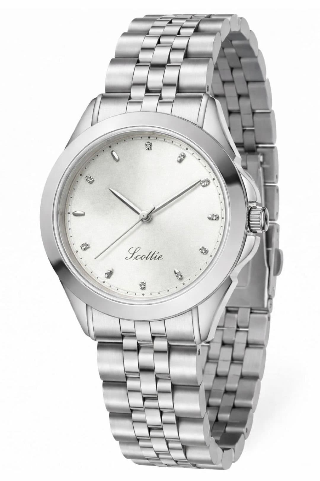 Emma Loves Diamonds Emma Loves Diamonds Women's Watches Mayfair Watch Silver Engraved Dial in Metallic Silver