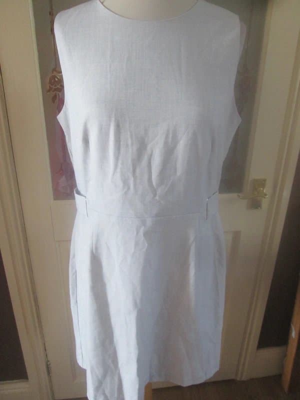 New Look New Look size 14 Light Grey Shift Dress sleeveless Brand new with tags