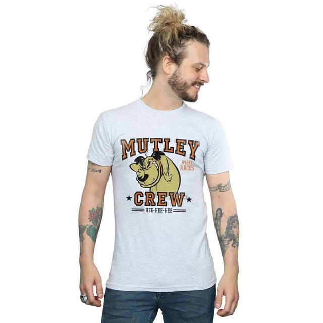 Wacky Races Wacky Races Men's Mutley Crew T-Shirt in Grey - 2