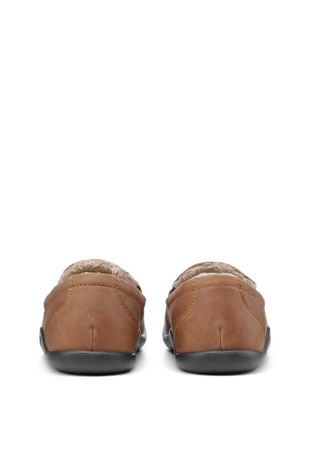 Hotter Hotter Men's 'Relax' Slippers in Tan - 4
