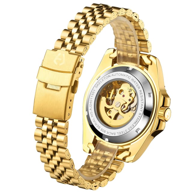 Anthony James Anthony James Men's Hand Assembled Limited Edition Tachymeter Sports Automatic in Gold - 3