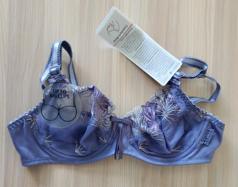 Triumph Triumph Tender Desire W Underwired Full Cup Semi Opaque Bra Blue 6305 40E