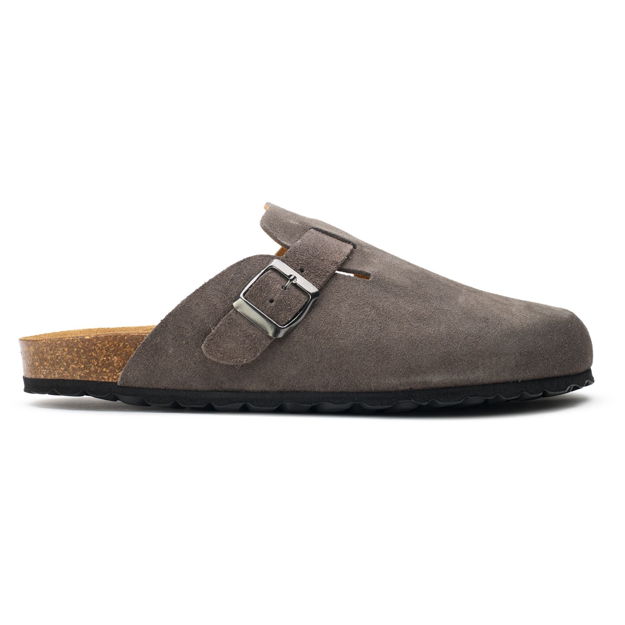 SOLE SOLE Men's Nye Footbed Mule Sandals in Grey - 3
