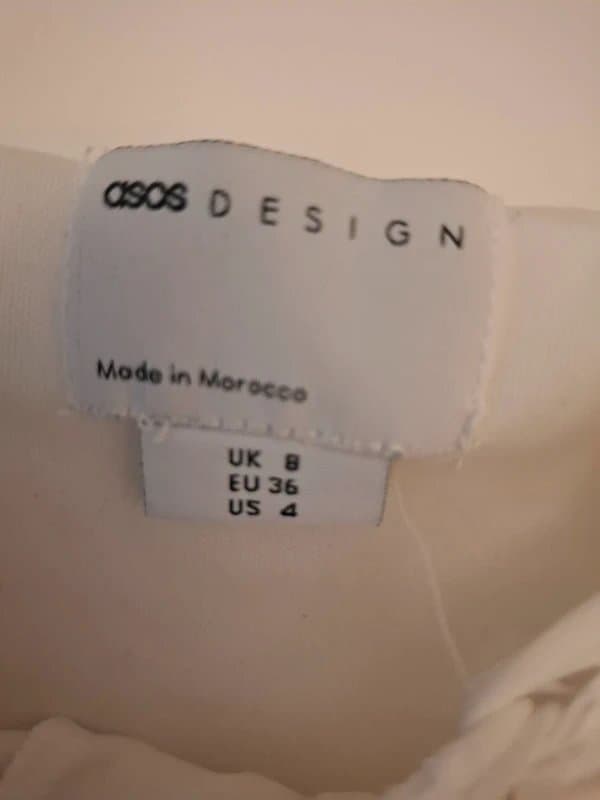 ASOS White embroidered dress
