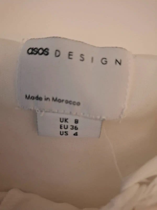 ASOS White embroidered dress - 1
