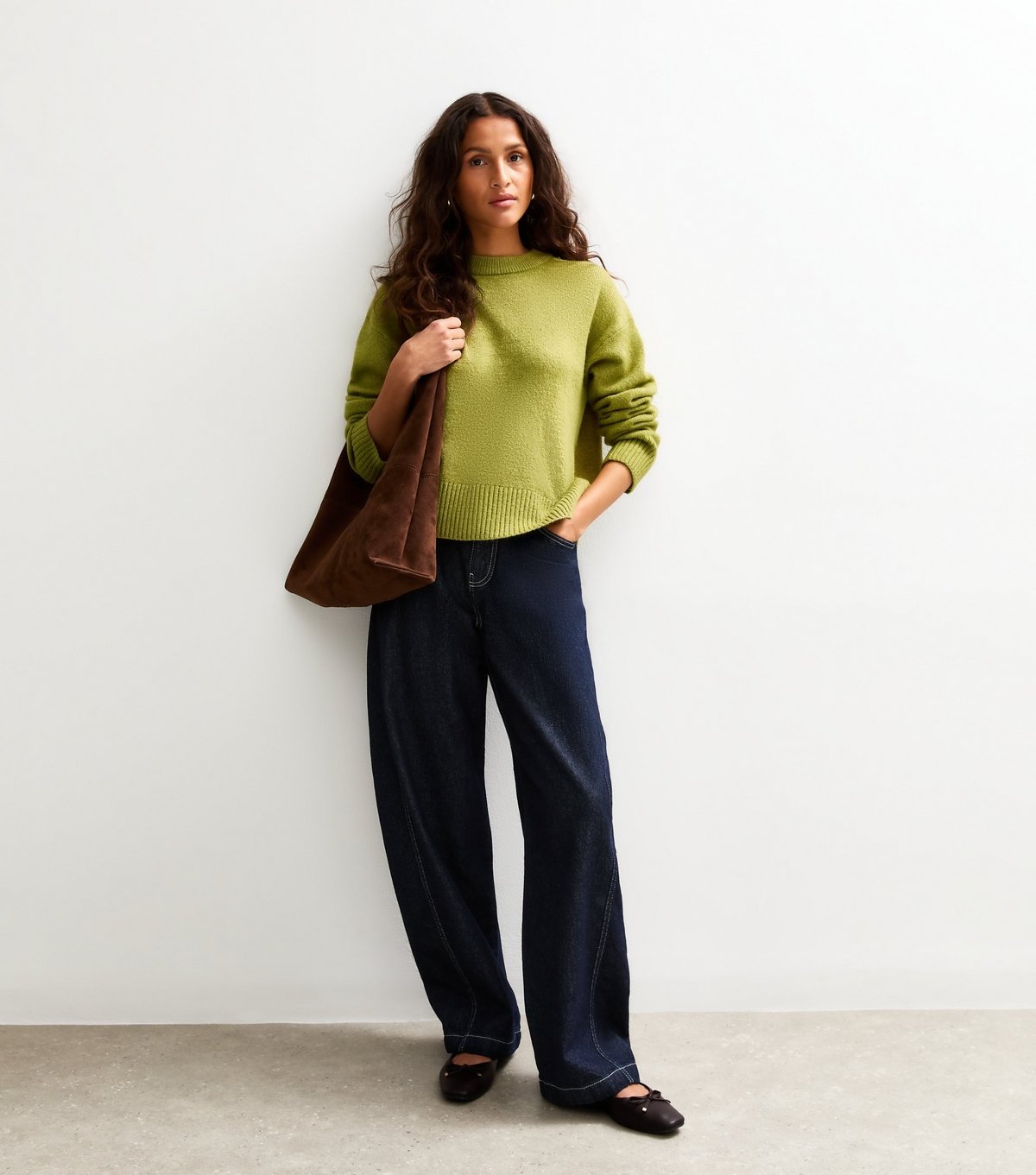 New Look Women's Green Crew Neck Jumper New Look - 3