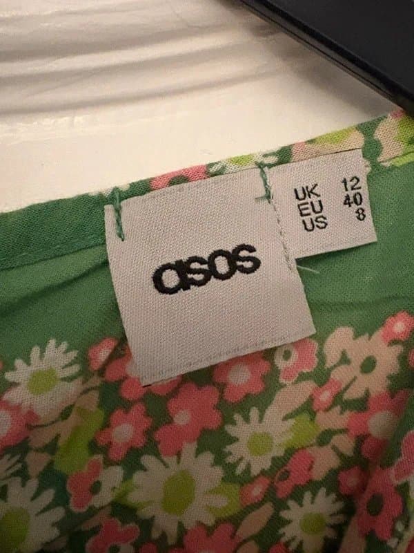 ASOS ASOS pink & green floral dress