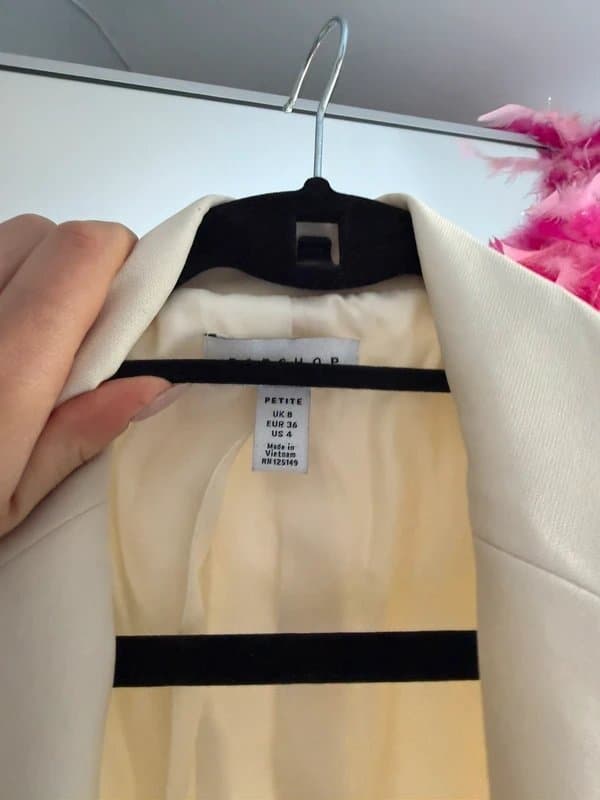 Topshop Topshop cream blazer