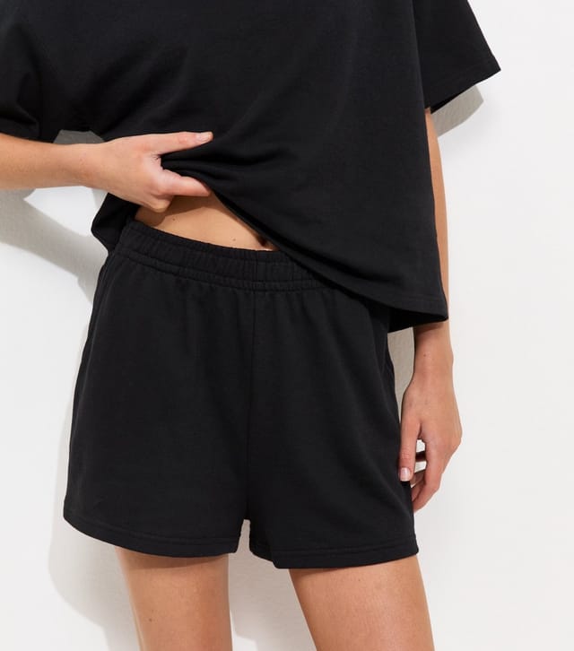 New Look Women's Black Jersey Jogger Shorts New Look - 2