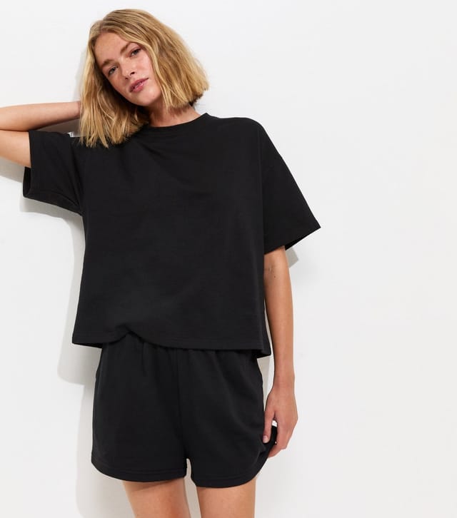 New Look Women's Black Jersey Jogger Shorts New Look - 3