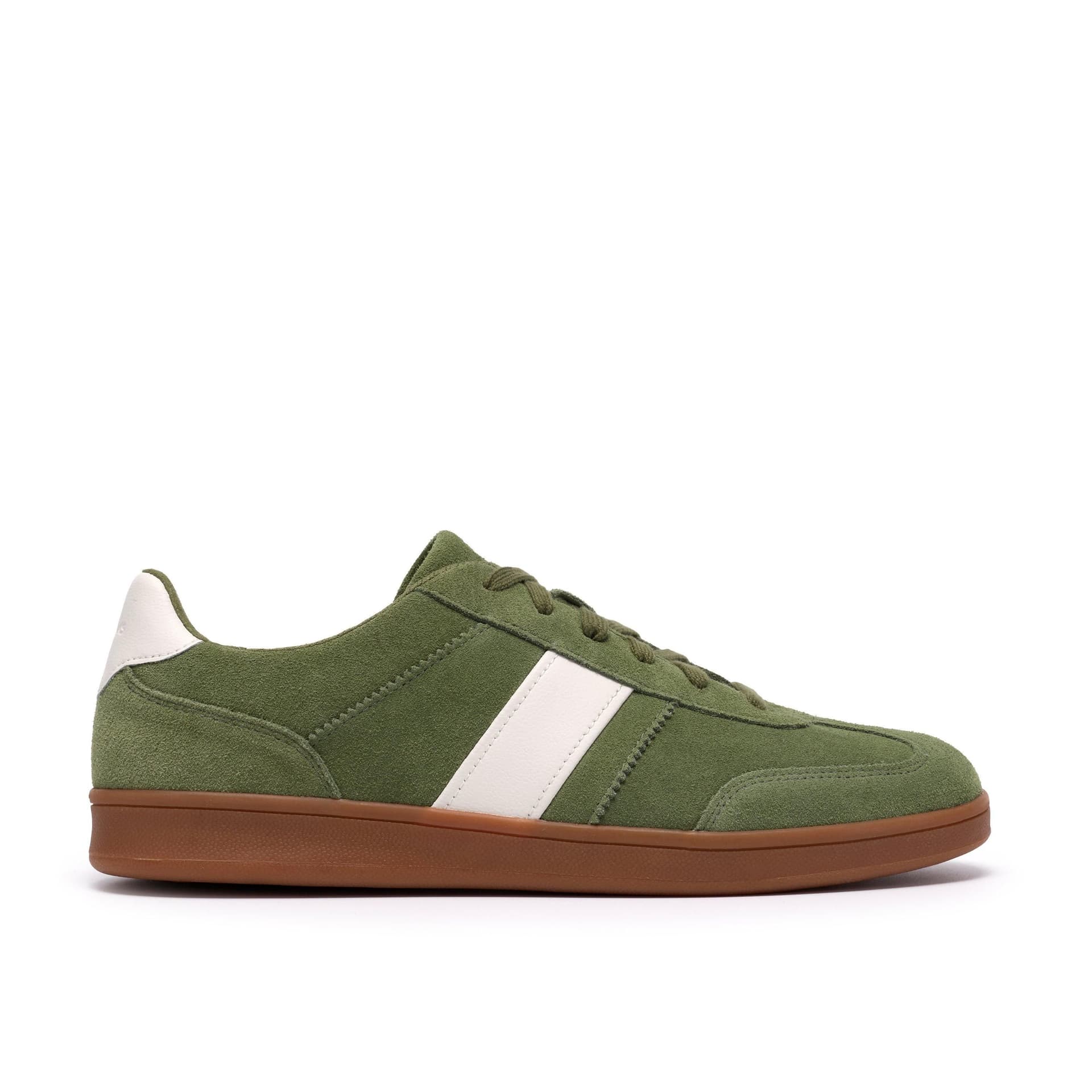 Clarks Clarks Men's Seco Speed Green Suede Trainers, Lace Up