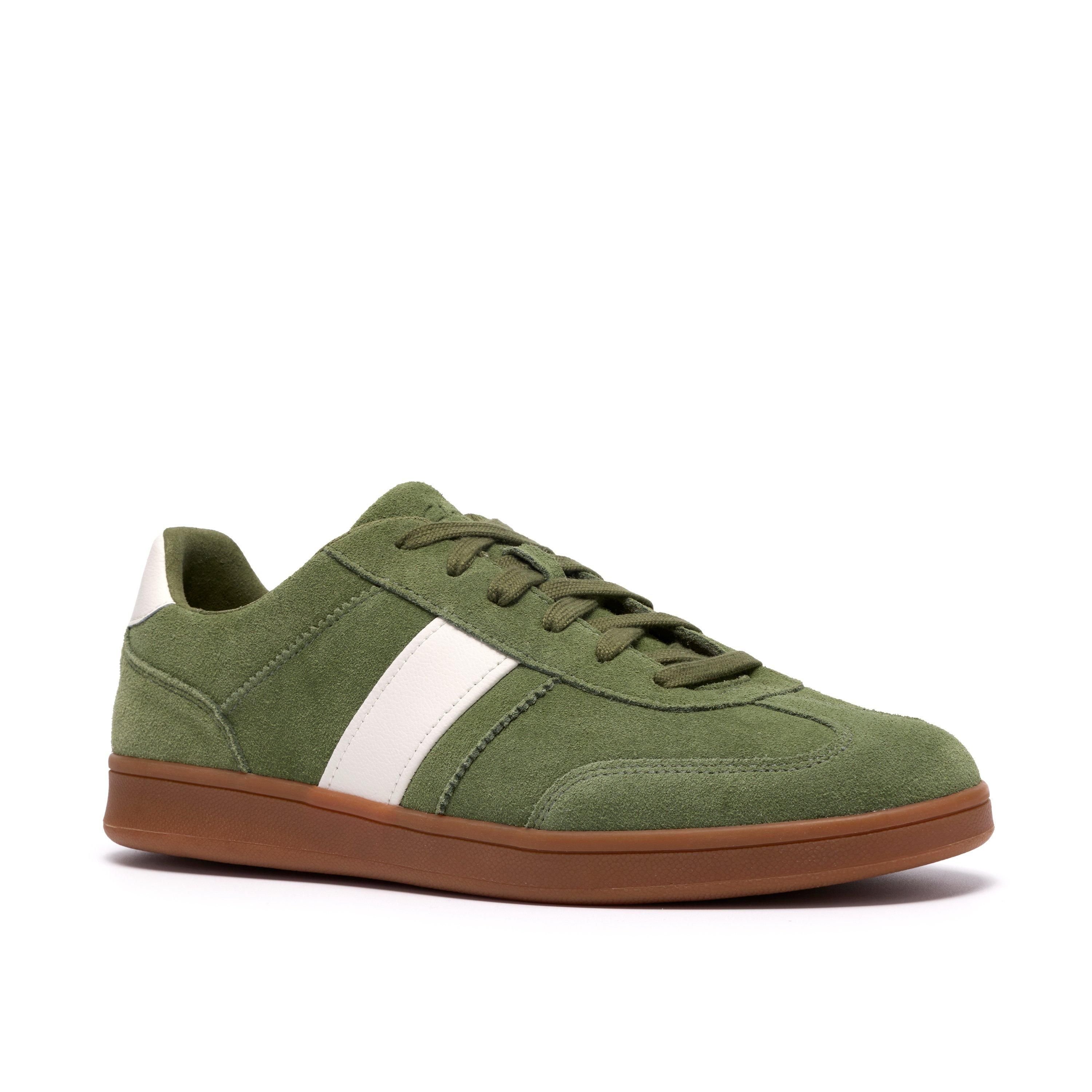 Clarks Clarks Men's Seco Speed Green Suede Trainers, Lace Up - 4