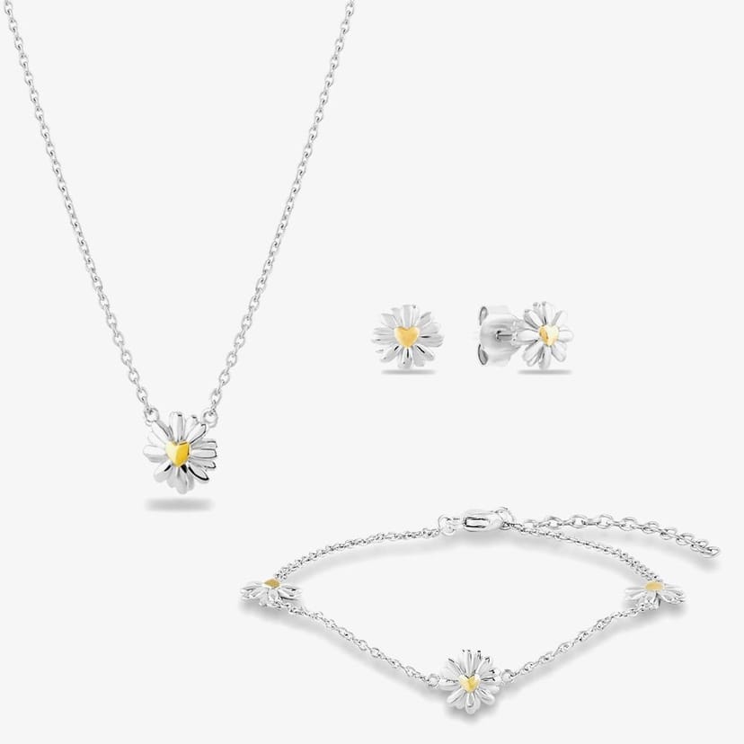 Rosa Lea Rosa Lea Women's Triple Daisy Bracelet AM-2THB028306 in Silver - 1