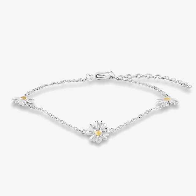 Rosa Lea Rosa Lea Women's Triple Daisy Bracelet AM-2THB028306 in Silver - 3