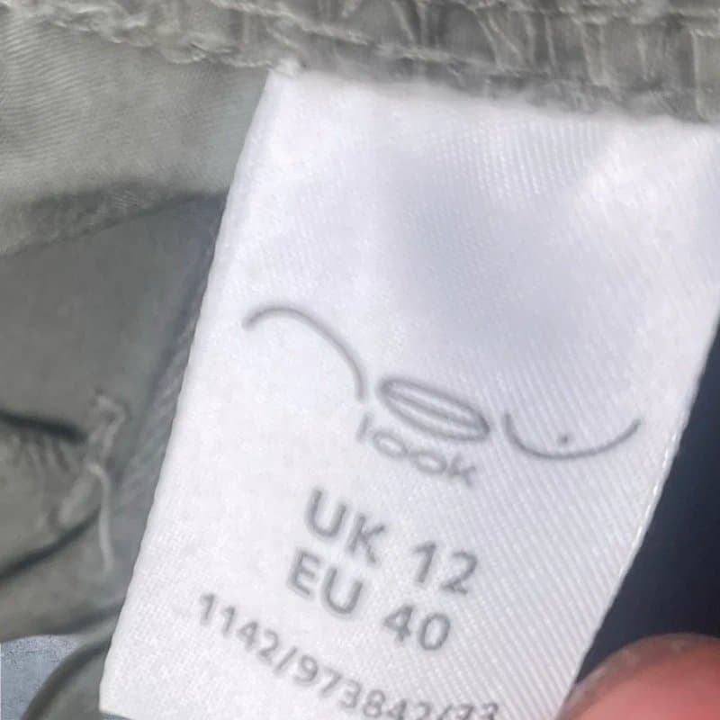 New Look Cargo Shorts Low Rise Khaki Utility UK 12 Women’s Summer Casual New Look