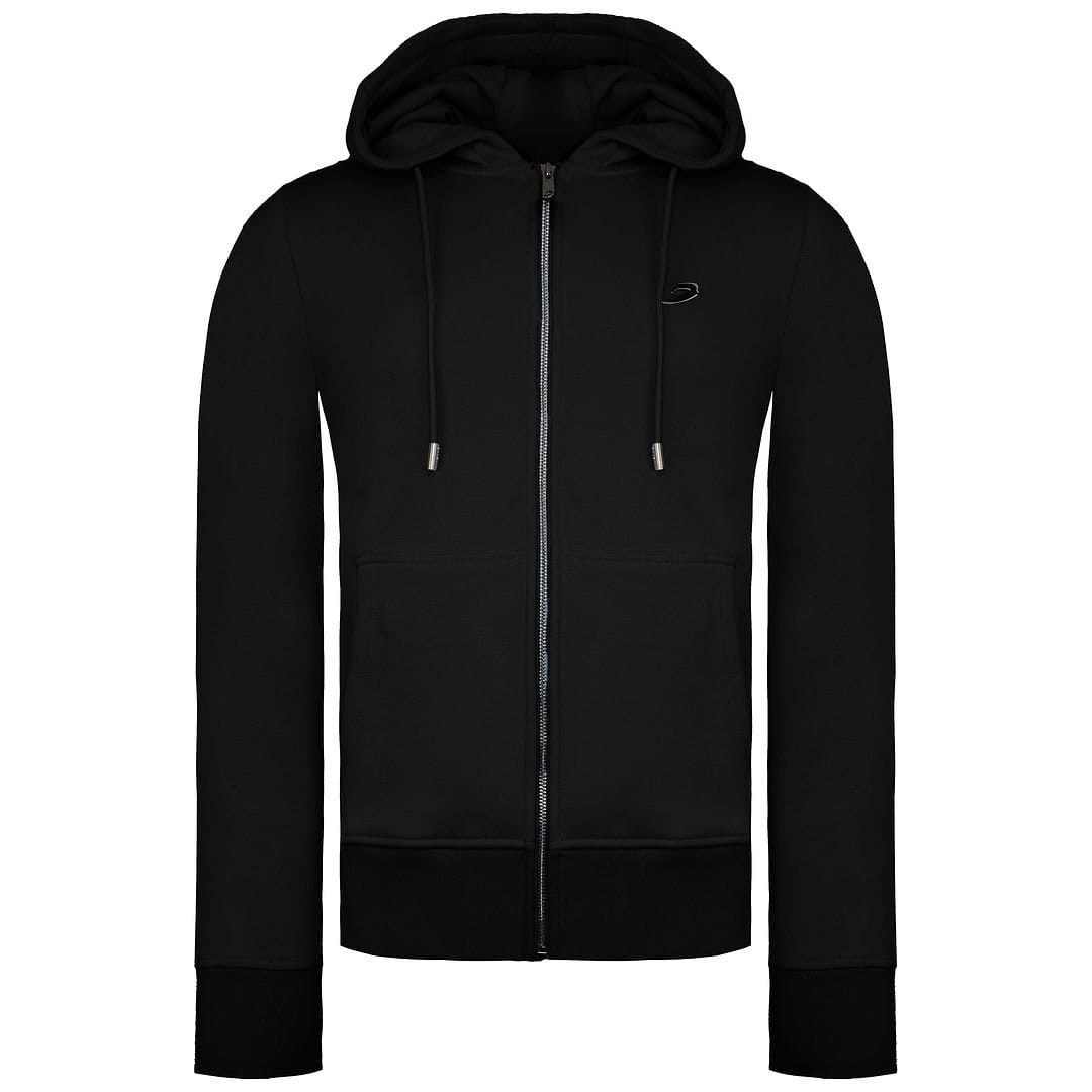 BoxRaw BoxRaw Men's Long Sleeve Zip Up Graphic Logo Black Marciano Track Jacket - 1