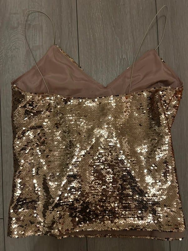 ASOS Gold sequin top