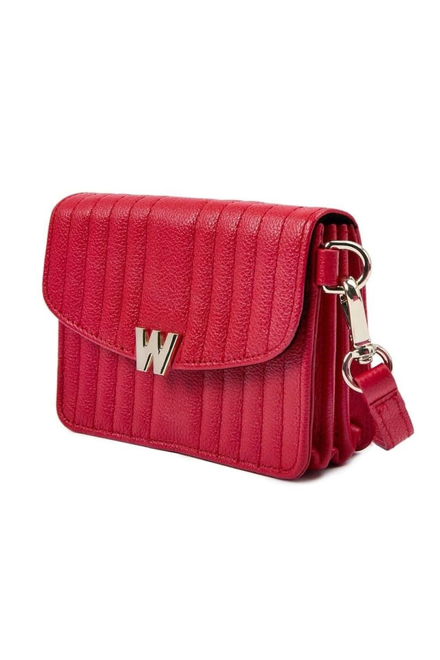 Wolf WOLF Women's Mimi Mini Bag with Wristlet & lanyard in Red - 3