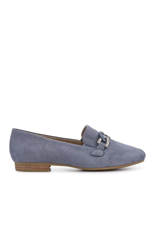 Pavers Pavers Women's Smart Slip On Loafers in Baby Blue - 2