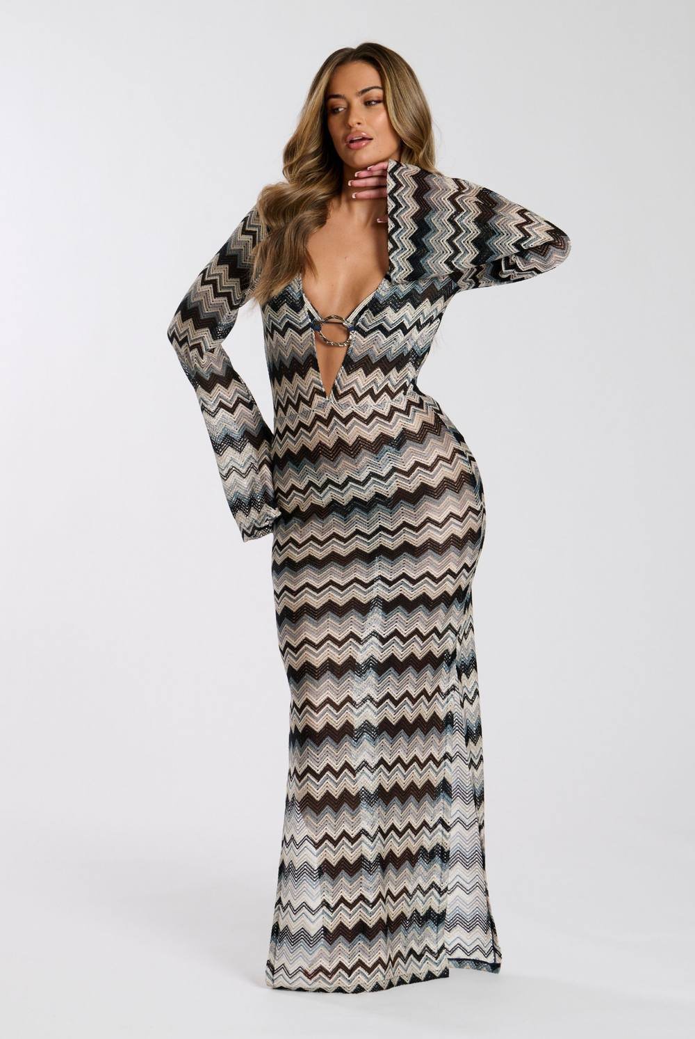 South Beach South Beach Women's Crochet Silver Decal Maxi - 2