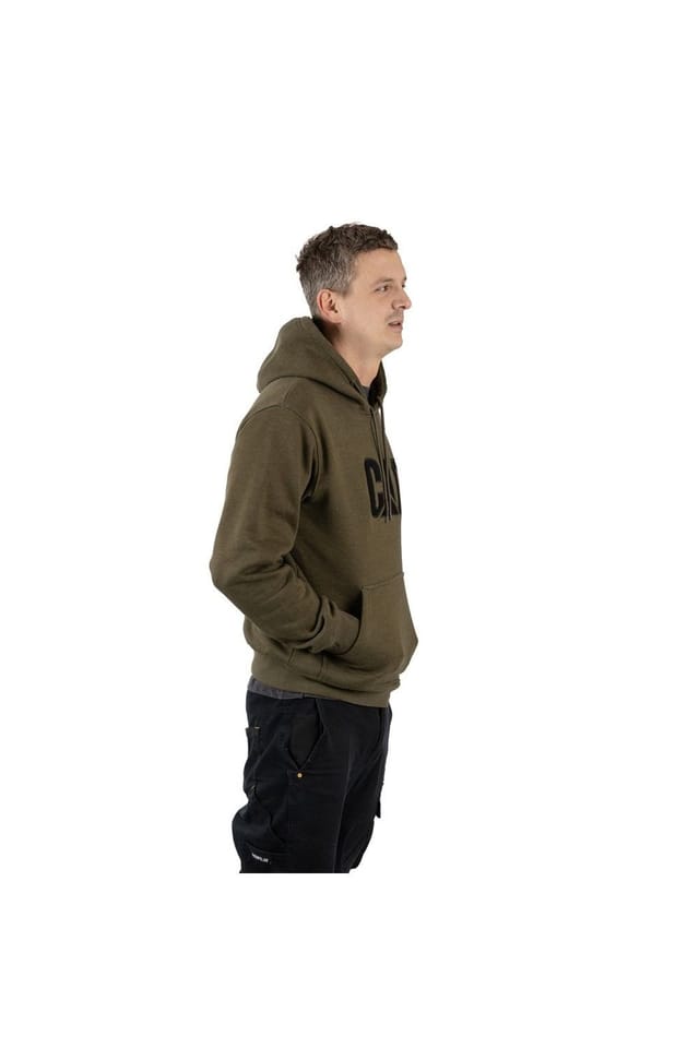 Caterpillar Caterpillar Men's Trademark Hooded Sweatshirt in Green - 3