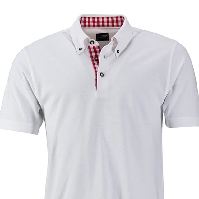 James and Nicholson James and Nicholson Men's Traditional Polo Shirt in White - 2