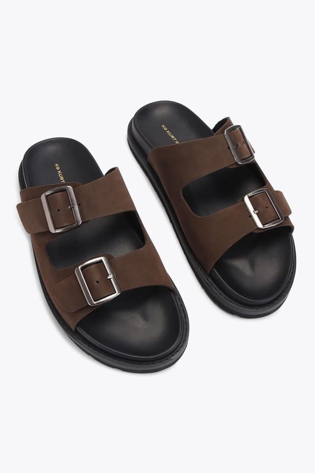 KG Kurt Geiger KG Kurt Geiger Men's 'Lisbon' Leather Sandals in Brown - 2