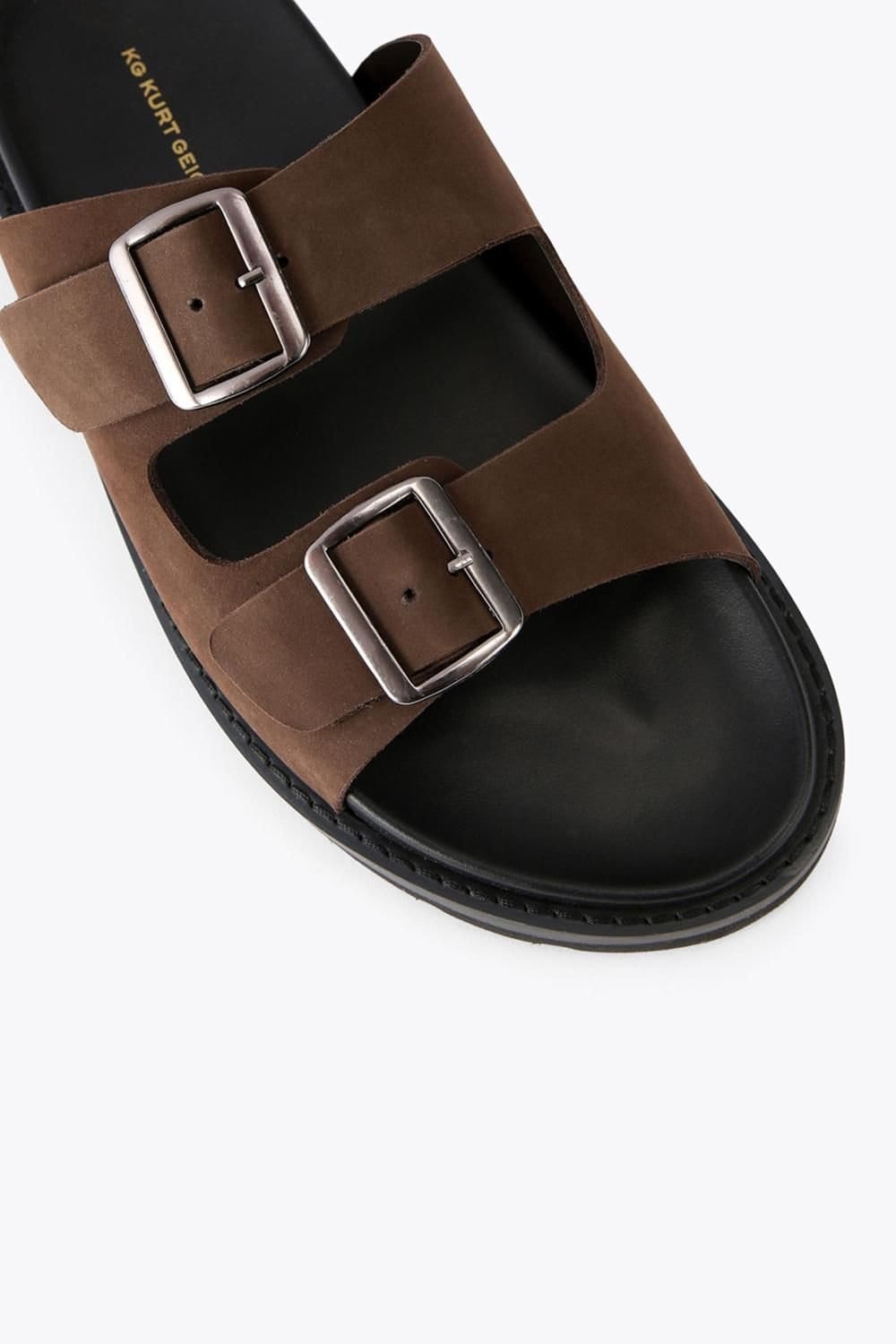 KG Kurt Geiger KG Kurt Geiger Men's 'Lisbon' Leather Sandals in Brown - 4